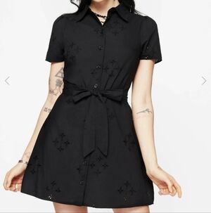 Black Short Sleeve Dress